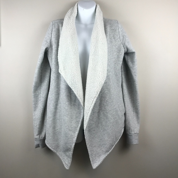 GAIAM Sweaters - Gaiam Sherpa Lined Open Wrap Cardigan - Size Small